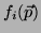 $f_i(\vec{p})$