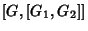 $\displaystyle \left[G,\left[G_1,G_2\right]\right]$
