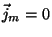 $\vec{j}_m=0$
