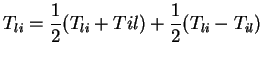 $\displaystyle T_{li}=\frac{1}{2}(T_{li}+T{il}) + \frac{1}{2}(T_{li}-T_{il})$